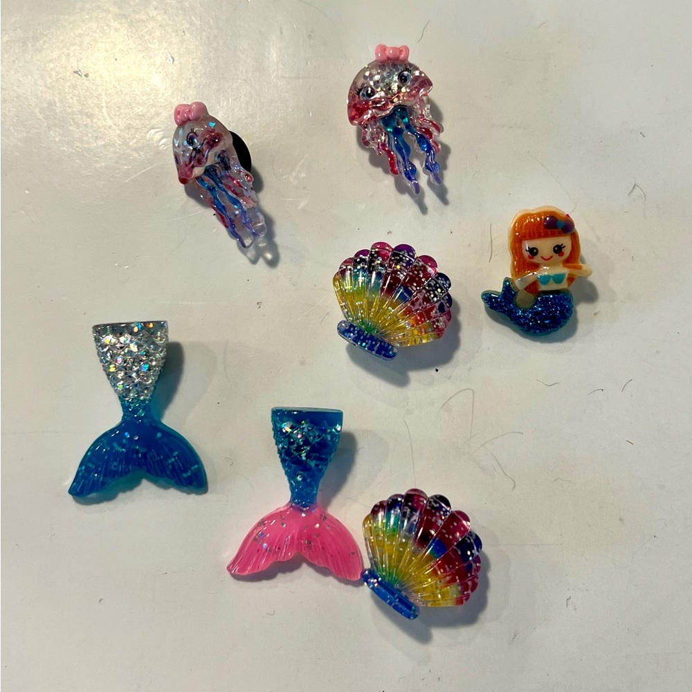 Mermaid/under the sea croc charms